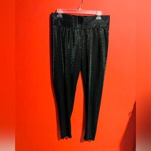 Serena Williams Signature Statement Shimmering Black Leggings- Sz Medium